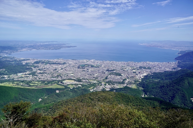 別府市の街並み