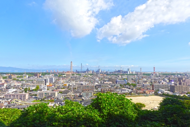 大分市の街並み